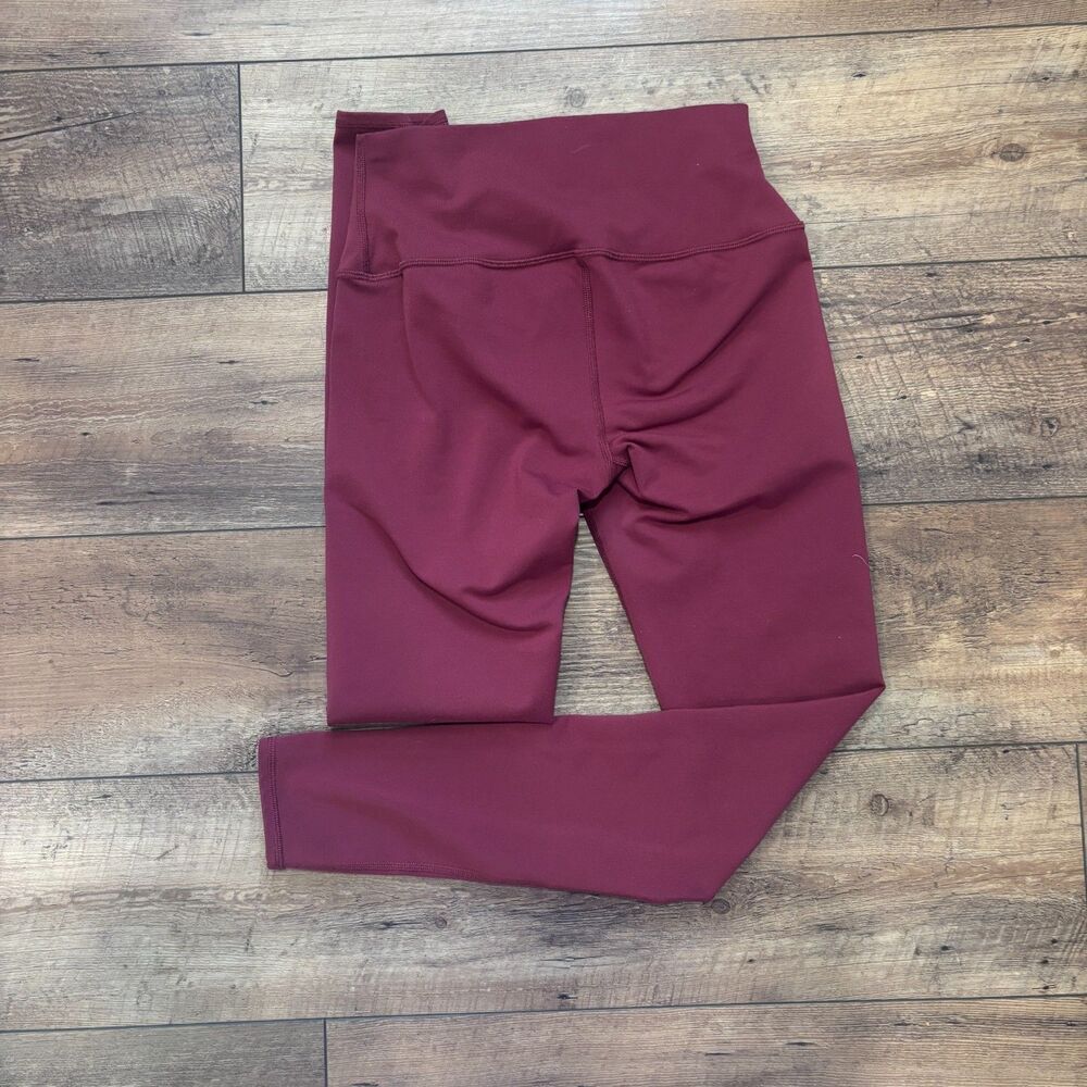 Alo Yoga High-Waist Airbrush Legging Burgundy Small 28.5" Inseam Activewear Yoga - Picture 3 of 7